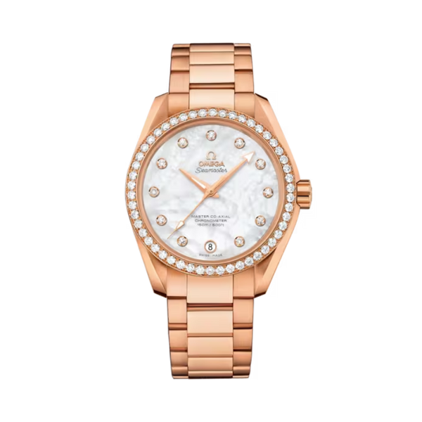 SEAMASTER AQUA TERRA 150M 38 MM RED GOLD WITH MOTHER OF PEARL DIAL
