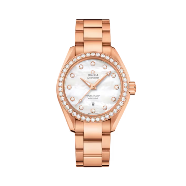 SEAMASTER AQUA TERRA 150M 34 MM SEDNA™ GOLD WITH MOTHER OF PEARL DIAL
