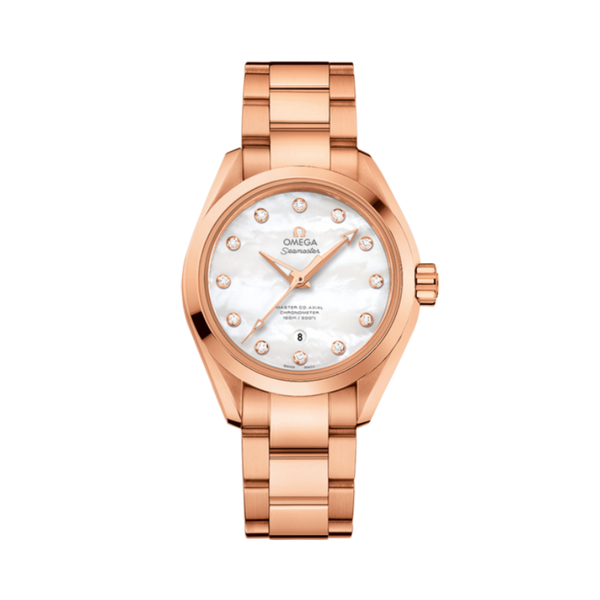 SEAMASTER AQUA TERRA 150M 34 MM SEDNA™ GOLD WITH MOTHER OF PEARL DIAL