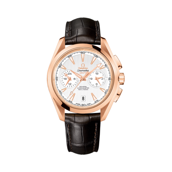 SEAMASTER AQUA TERRA 150M GMT 43 MM RED GOLD WITH SILVER DIAL