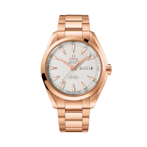 SEAMASTER AQUA TERRA 150M 43 MM RED GOLD WITH SILVER DIAL