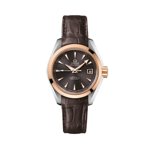 SEAMASTER AQUA TERRA 150M 30 MM STAINLESS STEEL - RED GOLD WITH GREY DIAL