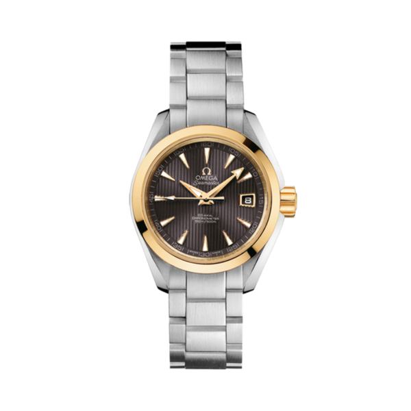 SEAMASTER AQUA TERRA 150M 30 MM STAINLESS STEEL - YELLOW GOLD WITH GREY DIAL