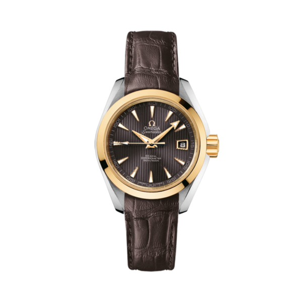 SEAMASTER AQUA TERRA 150M 30 MM STAINLESS STEEL - YELLOW GOLD WITH GREY DIAL