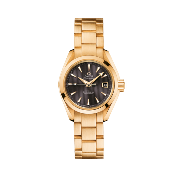 SEAMASTER AQUA TERRA 150M 30 MM YELLOW GOLD WITH GREY DIAL