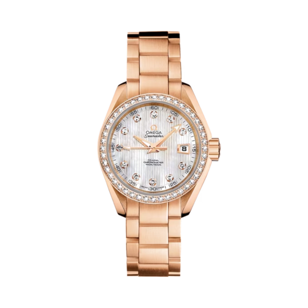 SEAMASTER AQUA TERRA 150M 30 MM RED GOLD WITH MOTHER OF PEARL DIAL