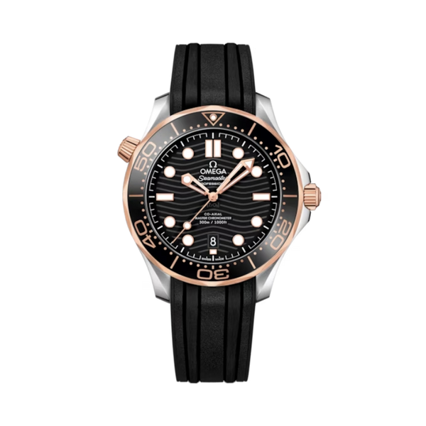 SEAMASTER DIVER 300M 42 MM STAINLESS STEEL - SEDNA™ GOLD WITH BLACK DIAL