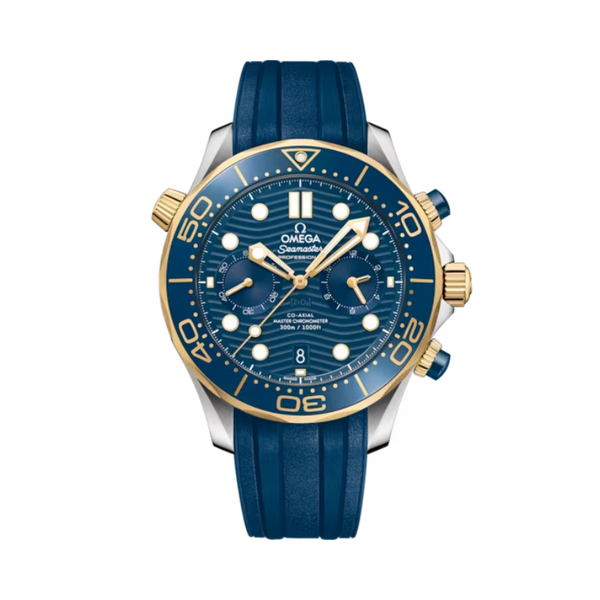 SEAMASTER DIVER 300M 44 MM STAINLESS STEEL - YELLOW GOLD WITH BLUE DIAL