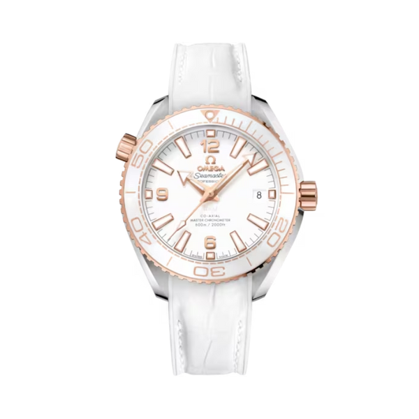 SEAMASTER PLANET OCEAN 600M 39 MM STAINLESS STEEL - SEDNA™ GOLD WITH WHITE DIAL