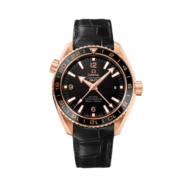 SEAMASTER PLANET OCEAN 600M GMT 45 MM RED GOLD WITH BLACK DIAL