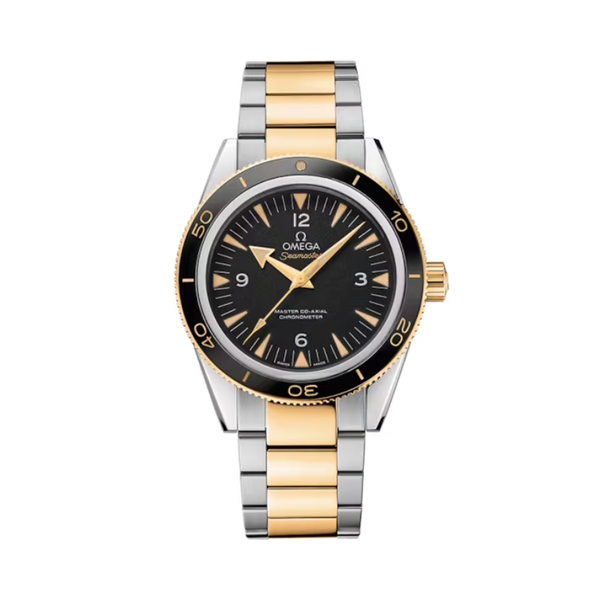 SEAMASTER 300 41 MM STAINLESS STEEL - YELLOW GOLD WITH BLACK DIAL