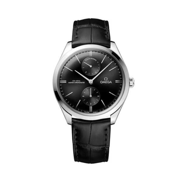 DE VILLE TRÉSOR 40 MM STAINLESS STEEL WITH BLACK DIAL