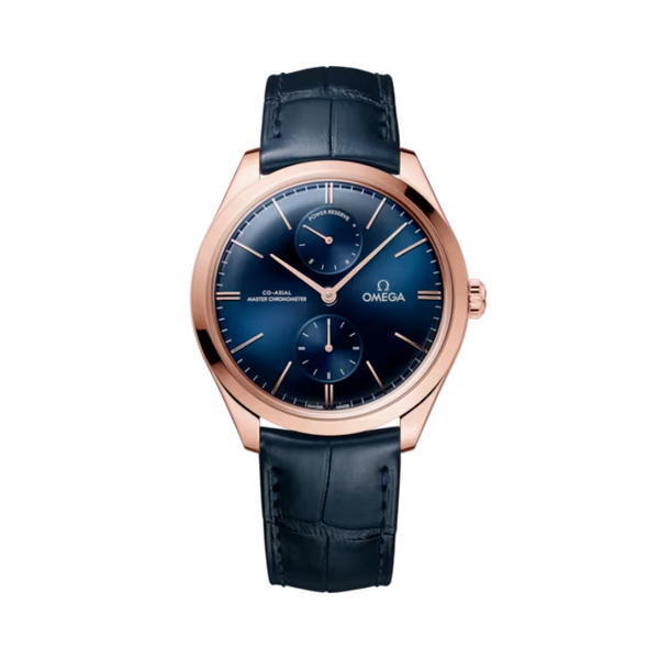 DE VILLE TRÉSOR 40 MM SEDNA™ GOLD WITH BLUE DIAL