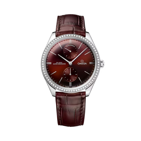 DE VILLE TRÉSOR 40 MM STAINLESS STEEL WITH RED DIAL