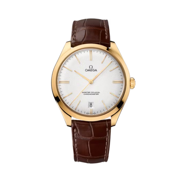 DE VILLE TRÉSOR 40 MM YELLOW GOLD WITH SILVER DIAL