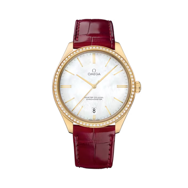 DE VILLE TRÉSOR 40 MM YELLOW GOLD WITH MOTHER OF PEARL DIAL