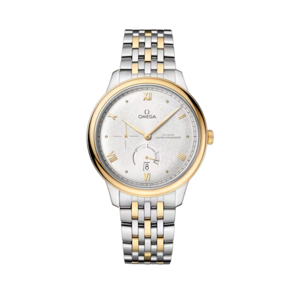 DE VILLE PRESTIGE 41 MM STAINLESS STEEL - YELLOW GOLD WITH SILVER DIAL