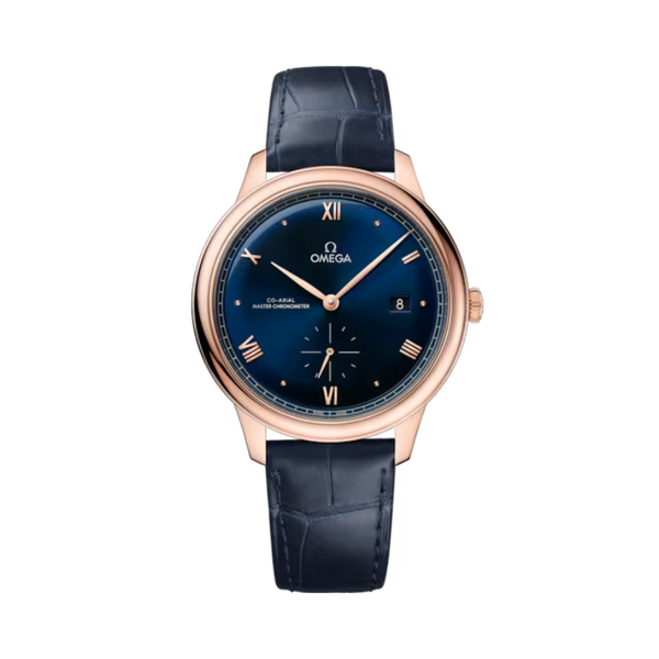 DE VILLE PRESTIGE 41 MM SEDNA™ GOLD WITH BLUE DIAL