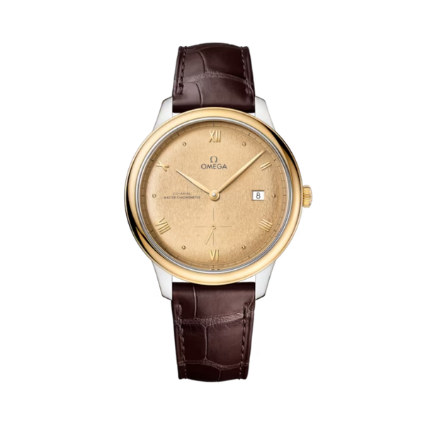 DE VILLE PRESTIGE 41 MM STAINLESS STEEL - YELLOW GOLD WITH YELLOW DIAL