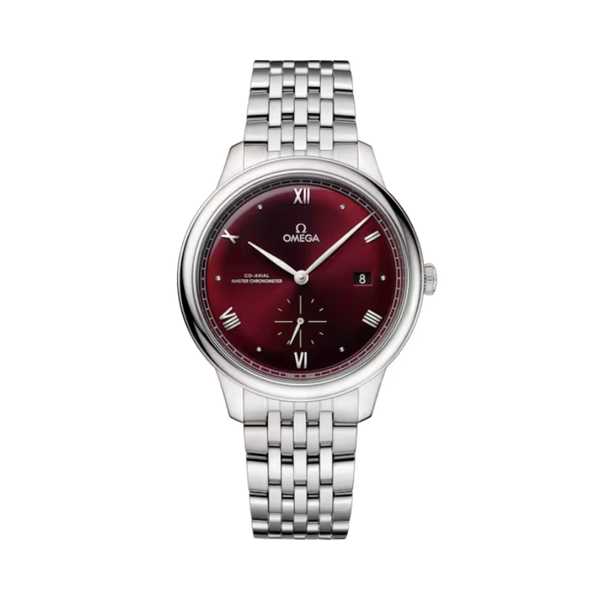 DE VILLE PRESTIGE 41 MM STAINLESS STEEL WITH RED DIAL