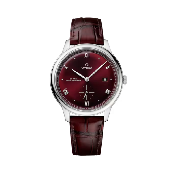 DE VILLE PRESTIGE 41 MM STAINLESS STEEL WITH RED DIAL