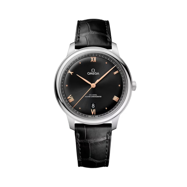 DE VILLE PRESTIGE 40 MM STAINLESS STEEL WITH BLACK DIAL