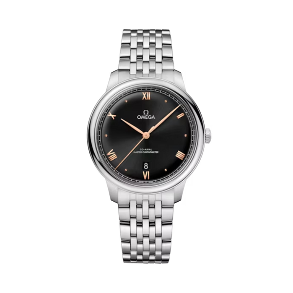 DE VILLE PRESTIGE 40 MM STAINLESS STEEL WITH BLACK DIAL