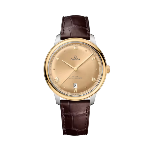 DE VILLE PRESTIGE 40 MM STAINLESS STEEL - YELLOW GOLD WITH YELLOW DIAL