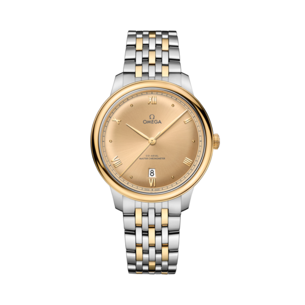 DE VILLE PRESTIGE 40 MM STAINLESS STEEL - YELLOW GOLD WITH YELLOW DIAL