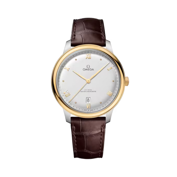 DE VILLE PRESTIGE 40 MM STAINLESS STEEL - YELLOW GOLD WITH SILVER DIAL