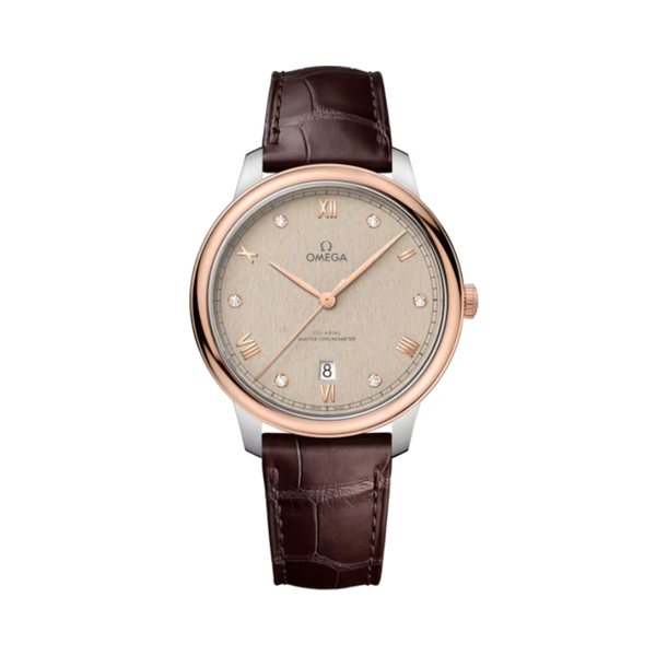 DE VILLE PRESTIGE 40 MM STAINLESS STEEL - SEDNA™ GOLD WITH LINEN DIAL