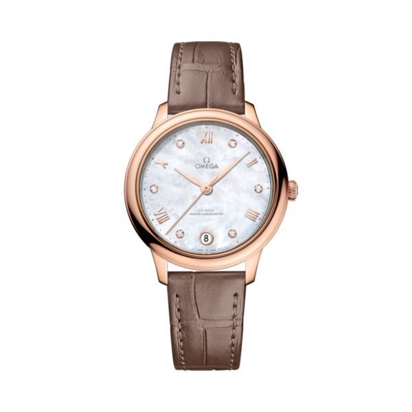 DE VILLE PRESTIGE 34 MM SEDNA™ GOLD WITH MOTHER OF PEARL DIAL