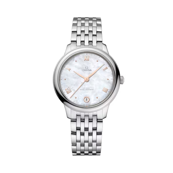 DE VILLE PRESTIGE 34 MM STAINLESS STEEL WITH MOTHER OF PEARL DIAL