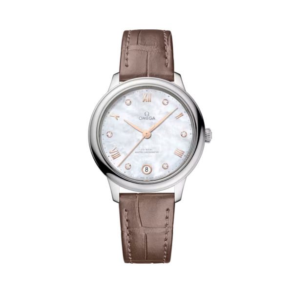 DE VILLE PRESTIGE 34 MM STAINLESS STEEL WITH MOTHER OF PEARL DIAL