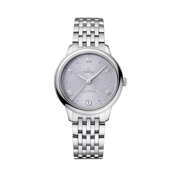 DE VILLE PRESTIGE 34 MM STAINLESS STEEL WITH BLUE DIAL