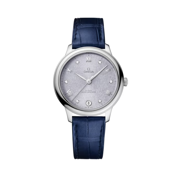 DE VILLE PRESTIGE 34 MM STAINLESS STEEL WITH BLUE DIAL