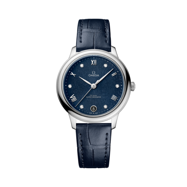 DE VILLE PRESTIGE 34 MM STAINLESS STEEL WITH BLUE DIAL