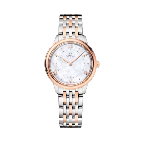 DE VILLE PRESTIGE 30 MM STAINLESS STEEL - SEDNA™ GOLD WITH MOTHER OF PEARL DIAL
