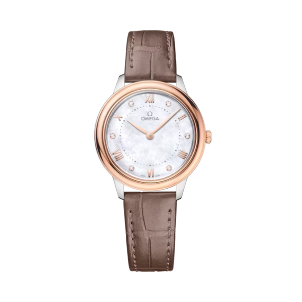 DE VILLE PRESTIGE 30 MM STAINLESS STEEL - SEDNA™ GOLD WITH MOTHER OF PEARL DIAL