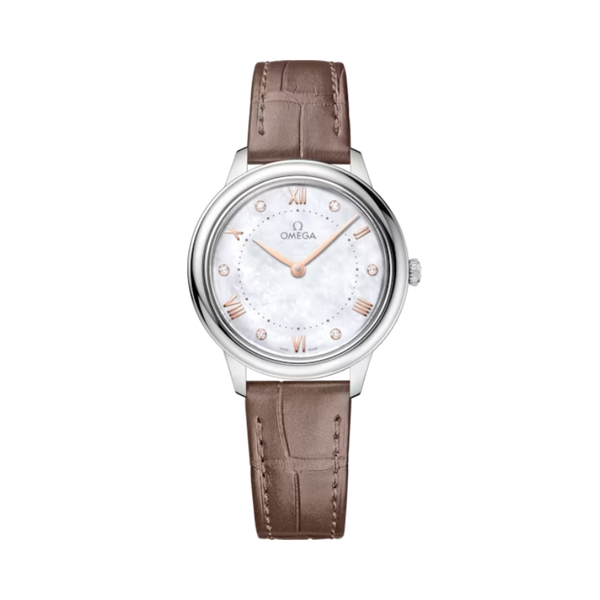 DE VILLE PRESTIGE 30 MM STAINLESS STEEL WITH MOTHER OF PEARL DIAL