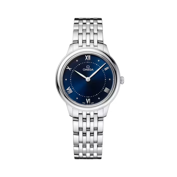 DE VILLE PRESTIGE 30 MM STAINLESS STEEL WITH BLUE DIAL