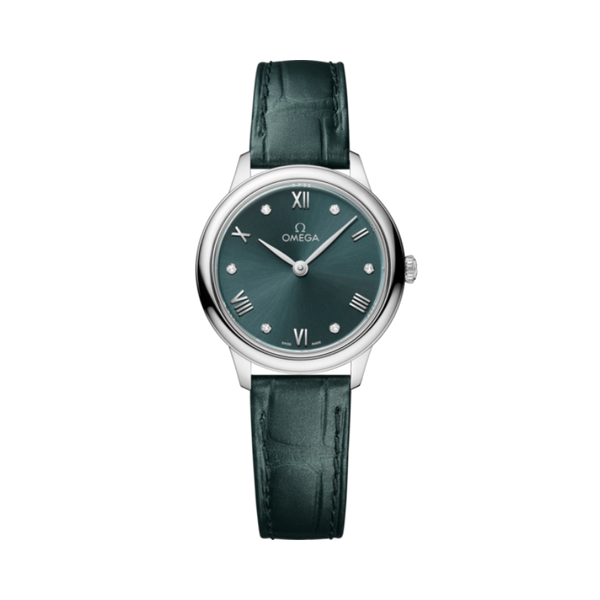 DE VILLE PRESTIGE 27 MM STAINLESS STEEL WITH GREEN DIAL