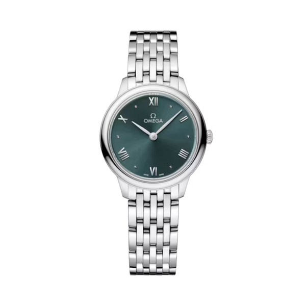 DE VILLE PRESTIGE 27 MM STAINLESS STEEL WITH GREEN DIAL