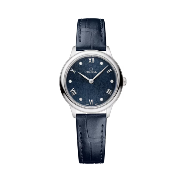 DE VILLE PRESTIGE 27 MM STAINLESS STEEL WITH BLUE DIAL