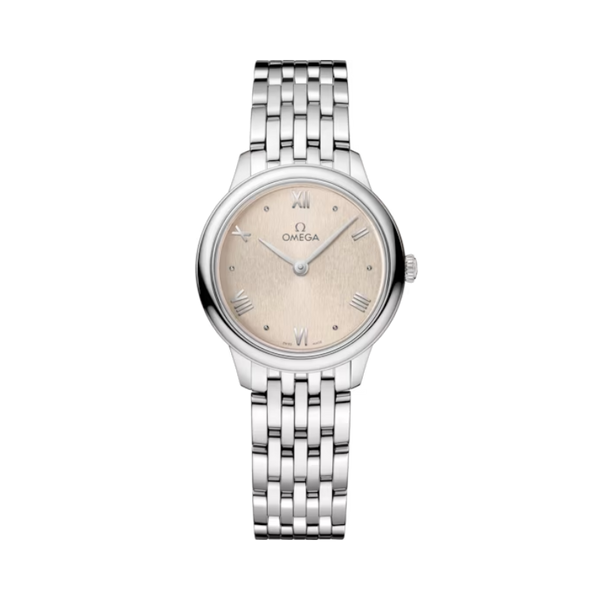 DE VILLE PRESTIGE 27 MM STAINLESS STEEL WITH LINEN DIAL