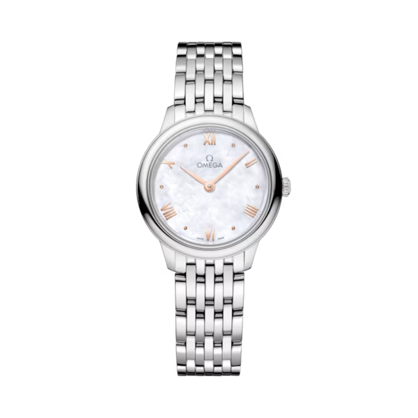 DE VILLE PRESTIGE 27 MM STAINLESS STEEL WITH MOTHER OF PEARL DIAL