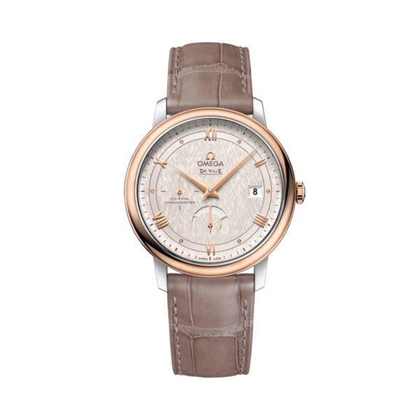 DE VILLE PRESTIGE 39 MM STAINLESS STEEL - RED GOLD WITH SILVER DIAL