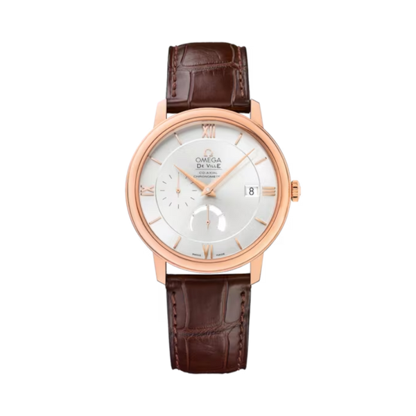 DE VILLE PRESTIGE 39 MM RED GOLD WITH SILVER DIAL