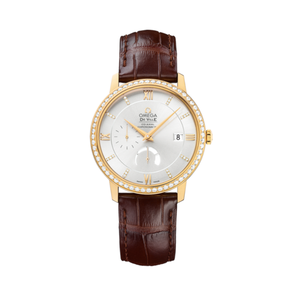 DE VILLE PRESTIGE 39 MM YELLOW GOLD WITH SILVER DIAL