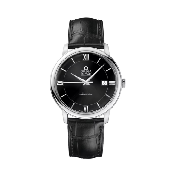 DE VILLE PRESTIGE 39 MM STAINLESS STEEL WITH BLACK DIAL